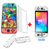 Pack Case para Nintendo Switch OLED + Mica de Vidrio Rígido Transparente1