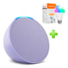 Pack Echo Pop Parlante Inteligente Alexa Lavanda Lila + Foco Amazon Basic 60W #TECNOL8761#TECNOL87581