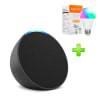 Pack Echo Pop Parlante Inteligente Alexa Negro + Foco Amazon Basics 60W #TECNOL8760#TECNOL87581