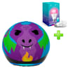 Pack Echo Dot para Niños 5ta Gen Alexa Dragón Morado + Foco TPLink Kasa KL135 #TECNOL8805#TECNOL87331