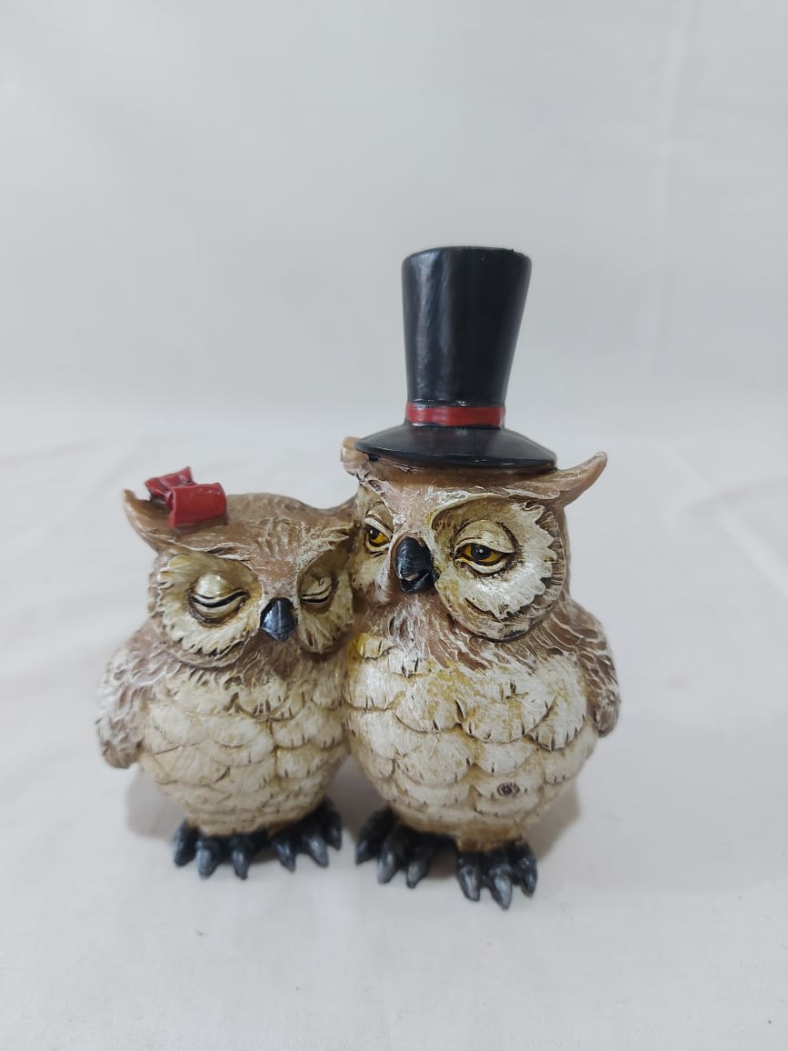 Pareja de Buhos poli | La Batea Deco