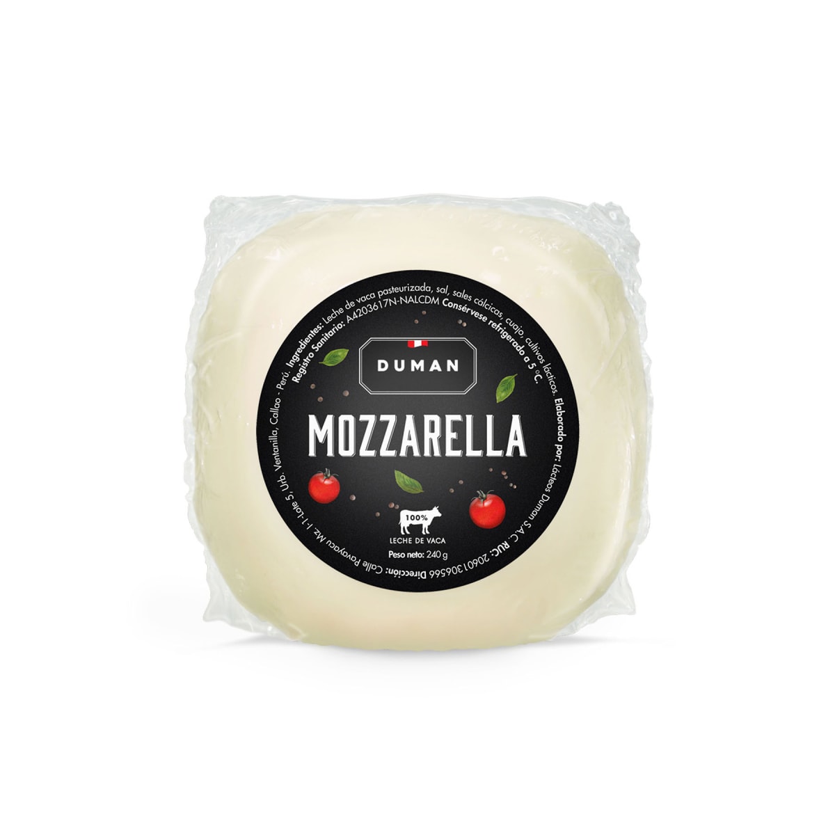 QUESO MOZZARELLA BOLA DUMAN Eden Orgánico