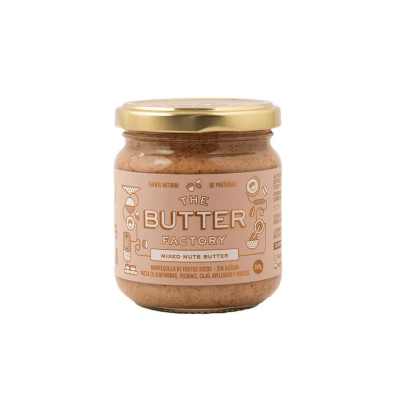 MANTEQUILLA MIXED NUTS THE BUTTER FACTORY 200g Eden Orgánico