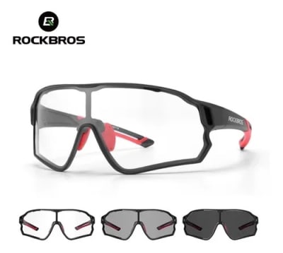 ANTEOJOS DE BICICLETA ROCKBROS K306 NEGRO/ROJO ANTEOJOS DE BICICLETA ROCKBROS K306 NEGRO/ROJO
