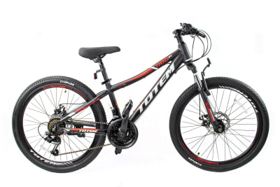 BICICLETA TOTEM MTB 24 MOD. 1100 NEGRO/ROJO BICICLETA TOTEM MTB 24 MOD. 1100 NEGRO/ROJO