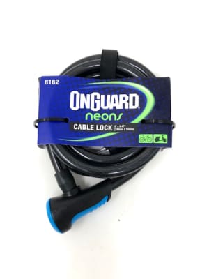 CANDADO ON GUARD C/LLAVE 180 X 12MM AZUL CANDADO ON GUARD C/LLAVE 180 X 12MM AZUL