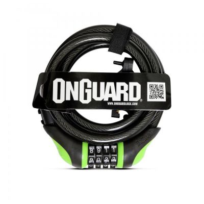 CANDADO ON GUARD ESPIRAL CLAVE NS 180X12VERDE CANDADO ON GUARD ESPIRAL CLAVE NS 180X12VERDE