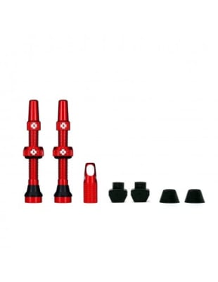 KIT VALVULAS MUC-OFF TUBELESS 44MM ROJO (1053) KIT VALVULAS MUC-OFF TUBELESS 44MM ROJO (1053)