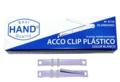Accoclips plásticos 50 unidades