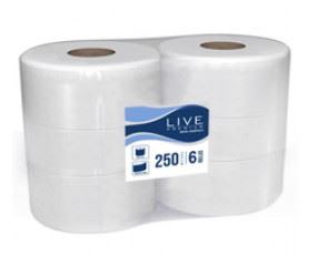 Papel higiénico hoja simple 6x500 mts