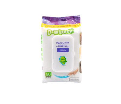 Paño desinfectante D-Wipes 80 unid