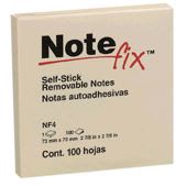 Nota adhesiva amarilla mediana