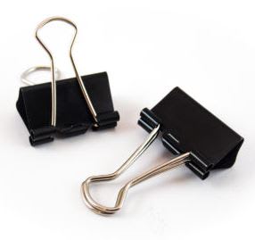 Doble clip negro 32 mm