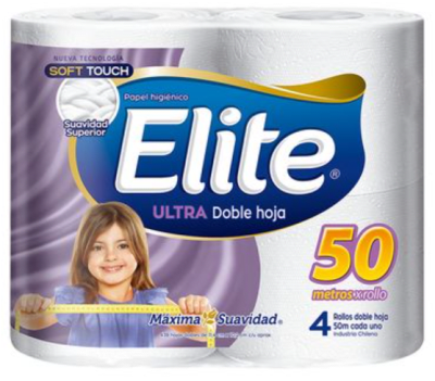 Papel higiénico Elite 4x50 mts Papel higiénico Elite 4x50 mts