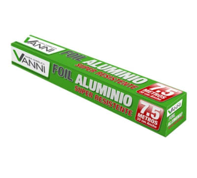 Rollo aluminio foil 7,5 mts Rollo aluminio foil 7,5 mts