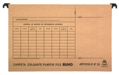 Carpeta colgante café