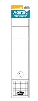 Lomo adhesivo blanco