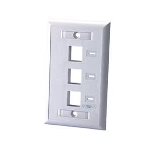 Faceplate Triple 03 blanco