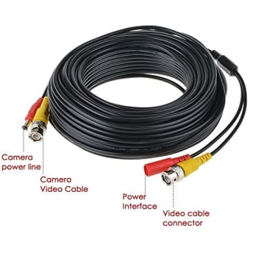 Cable Extensión video alimentación para CCTV, BNC + DC. 50 MT