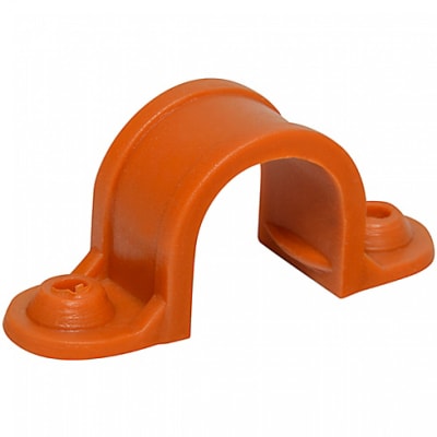 Abrazadera  PVC para Tubo Naranja 16mm