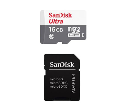 Tarjeta De Memoria Microsd 16GB Clase 10, Sandisk1