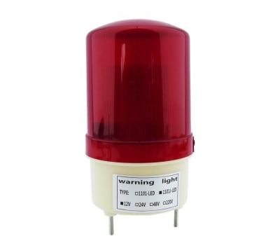 Baliza Strobo De 16 LED Grande Con Sirena Color Rojo.