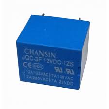 Rele Solenoide Coil-12VDC Relay, 3-pin NA/NC 7A-250VAC