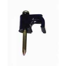 GRAMPA Negra 6x6mm Clavo-15x2mm Zincado Sujeta-Cable Coaxial, KALOP 50-UN C62