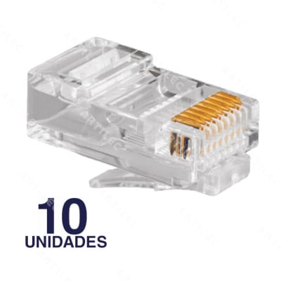 Conector Macho RJ45 Cat6 de cristal BDN (10uni)