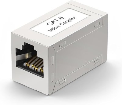 Union copla, conector blindado de METAL RJ45 extensor de red Ethernet