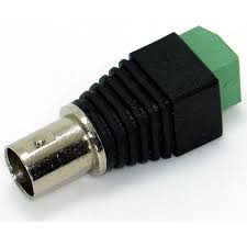 Conector Jack BNC DC hembra PLUG, conector de vídeo.