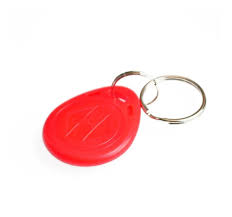 Llavero RFID Identificación de Lectura 125khz EM4100 TK4100 Token ROJO