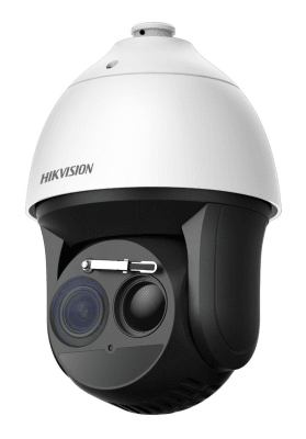 PTZ IP Dual Lente Térmico 50mm Óptico 40x 4Mp IR150m termografia WDR 120dB IP66 DS-2TD4167-50/W1