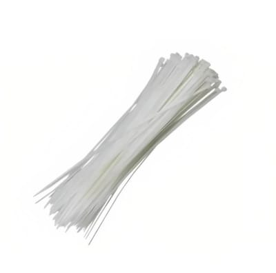 Amarra plástica BLANCA 40cm 50 unidades