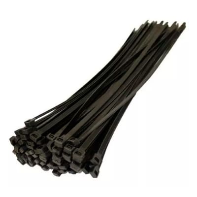 Amarra cables plástica 100 unidades Negras