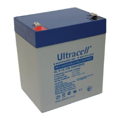 BATERIA 12V - 5 AMPERES F1 UL5-12 ULTRACELL1