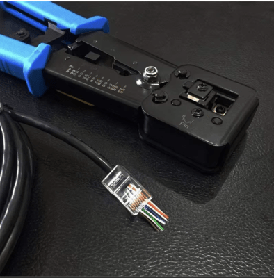 Herramienta Crimpeadora EZ para RJ45, RJ12 Pass Through1