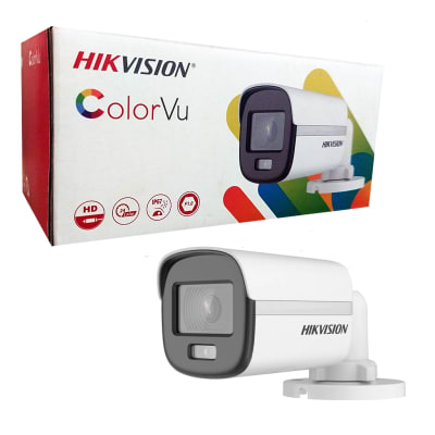 Camara TVI ColorVu 2MP. Luz Blanca 20m. IP67. DS-2CE10DF0T-PF 2.8MM