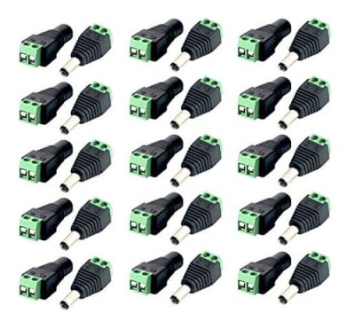KIT Juegos de Conectores DC Macho/hembra Jack 100 unidades3