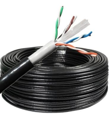 Cable UTP cat6 24AWG Negro 305 mts. Exterior1