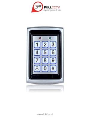 Teclado de Control de acceso Rfid de Metal a prueba de agua con 1000 usuarios + 10 teclas Fobs1