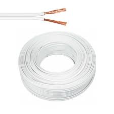 Cable paralelo blanco 2X20 AWG rollo de 100metros