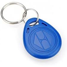 Llavero RFID Identificación de Lectura 125khz EM4100 TK4100 Token Azul