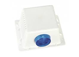Sirena 20 watts c/gabinete blanco + baliza + tamper