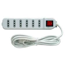 Alargador Electrico, Zapatilla 3 Mt., 6 Entradas C/Switch. Macrotel.1