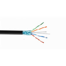Cable UTP 305mt Aleación, AWG25/0,45mm CCA PE Exterior Negro