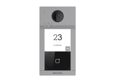 Placa De Calle IP 2MP WiFi Web Lector PoE DS-KV8113-WME1(C) Hikvision