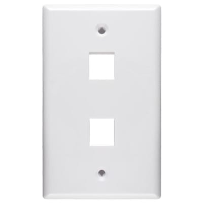 Faceplate Doble 02 Blanco