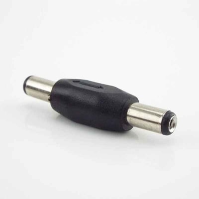 Union copla de alimentación Jack Macho a Macho de 12V CC, 5,5x2,1mm, adaptador de montaje CCTV