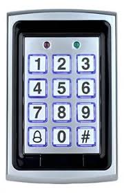 Control de acceso, teclado puerta digital de metal exterior e interior, sistema de clave/RFID Tarjeta 125Khz - 500 usuarios
